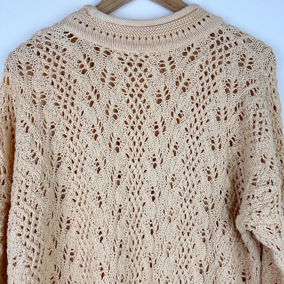 Vintage Roll Neck Open Knit Sweater - Picture 6 of 7